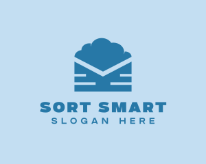 Blue Cloud Mail logo design