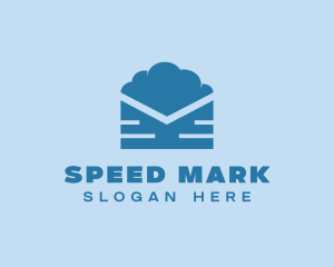 Blue Cloud Mail logo design