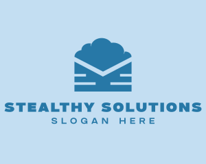 Blue Cloud Mail logo design