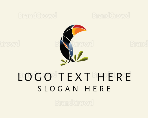 Rainforest Toucan Bird Logo