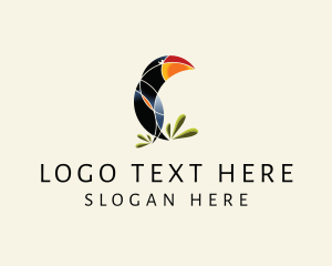 Rainforest Toucan Bird Logo