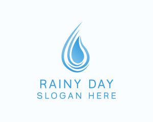 Raining - Purified Water Station logo design