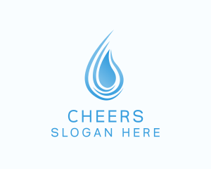 Droplet - Purified Water Station logo design