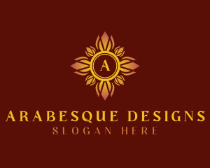 Gradient Floral Luxury logo design