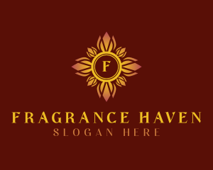 Gradient Floral Luxury logo design