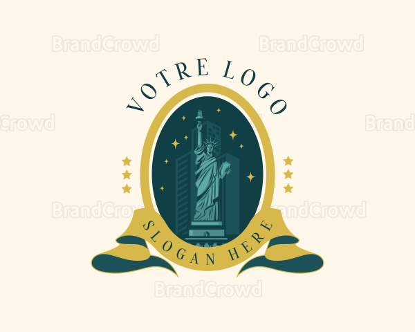 American Landmark Statue Logo