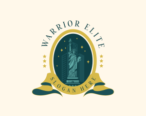 American Landmark Statue Logo