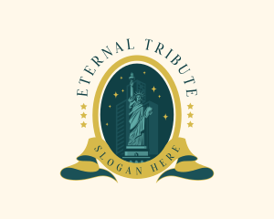 Monument - American Landmark Statue logo design