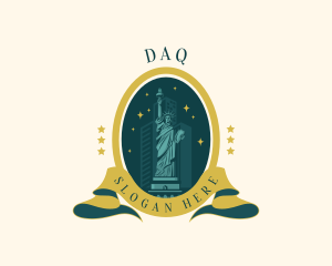 Emblem - American Landmark Statue logo design