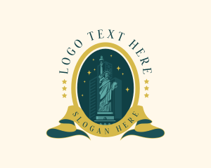 Monument - American Landmark Statue logo design