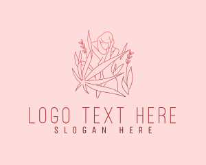 Hair - Red Sexy Woman Beauty logo design