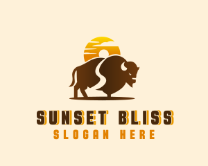 Sunset - Sunset Buffalo Explorer logo design