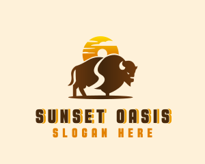 Sunset - Sunset Buffalo Explorer logo design