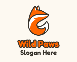 Wildlife Fox Tail  logo design