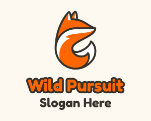 Wildlife Fox Tail  logo design