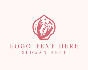 Yogi - Wellness Floral Spa logo design