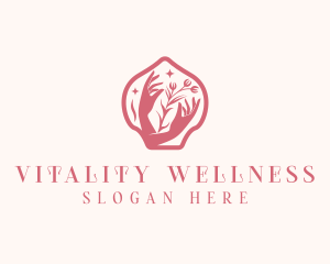 Wellness Floral Spa logo design