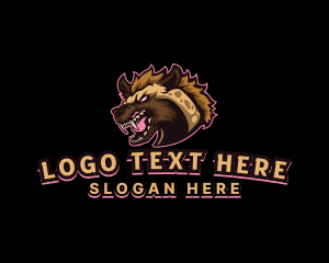 Aggresive - Wild Hyena Gaming logo design