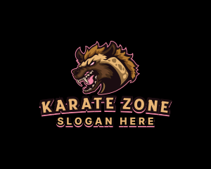 Karate - Wild Hyena Gaming logo design