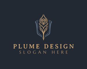 Plume - Feather Quill Publishing logo design