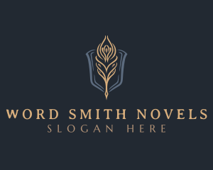 Novelist - Feather Quill Publishing logo design