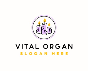 Organic Candle Light logo design