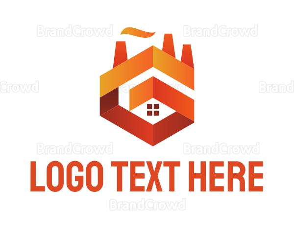 Orange Factory & House Logo