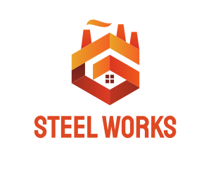 Orange Factory & House logo design