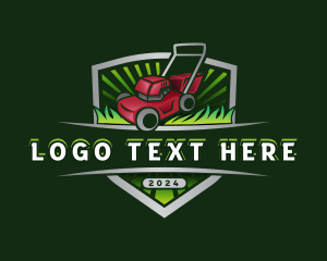 Landscape - Yard Lawn Mower logo design