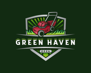 Yard Lawn Mower  logo design