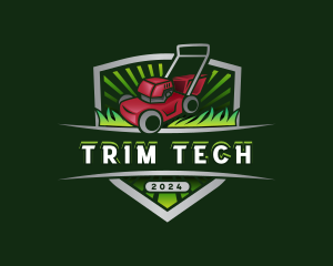 Trimmer - Yard Lawn Mower logo design