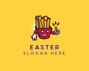Eat - Happy Chip Fries logo design