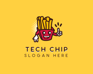 Happy Chip Fries logo design