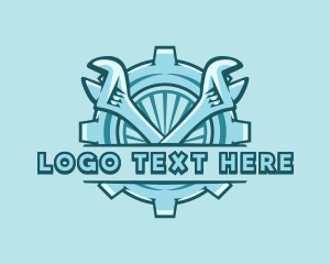 Mechanic - Wrench Cog Mechanic logo design