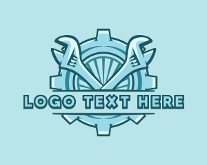 Cogwheel - Wrench Cog Mechanic logo design