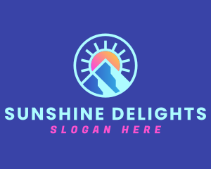 Sunshine - Nature Mountain Sunshine logo design
