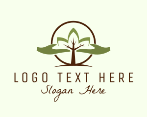 Herbal - Nature Tree Planting logo design