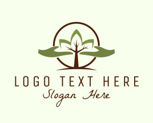 Natural - Nature Tree Planting logo design