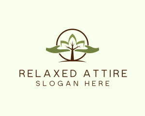 Nature Tree Planting  logo design