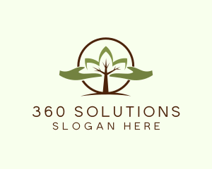 Nature Tree Planting  logo design