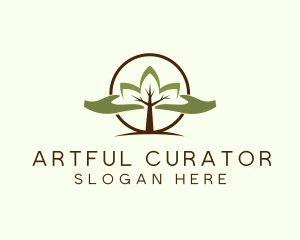 Nature Tree Planting  logo design