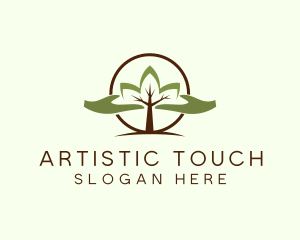 Nature Tree Planting  logo design