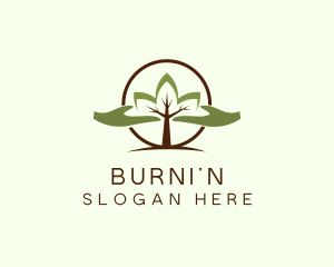 Nature Tree Planting  logo design