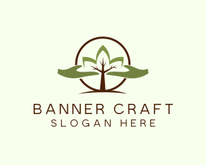 Nature Tree Planting  logo design