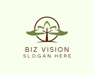 Nature Tree Planting  logo design