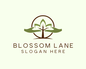 Nature Tree Planting  logo design