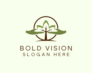 Nature Tree Planting  logo design