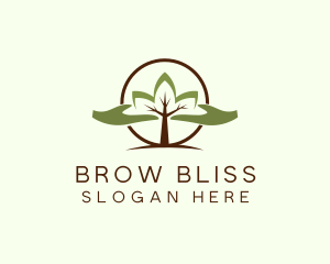 Nature Tree Planting  logo design