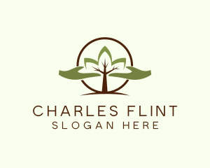 Nature Tree Planting  logo design