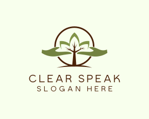 Nature Tree Planting  logo design